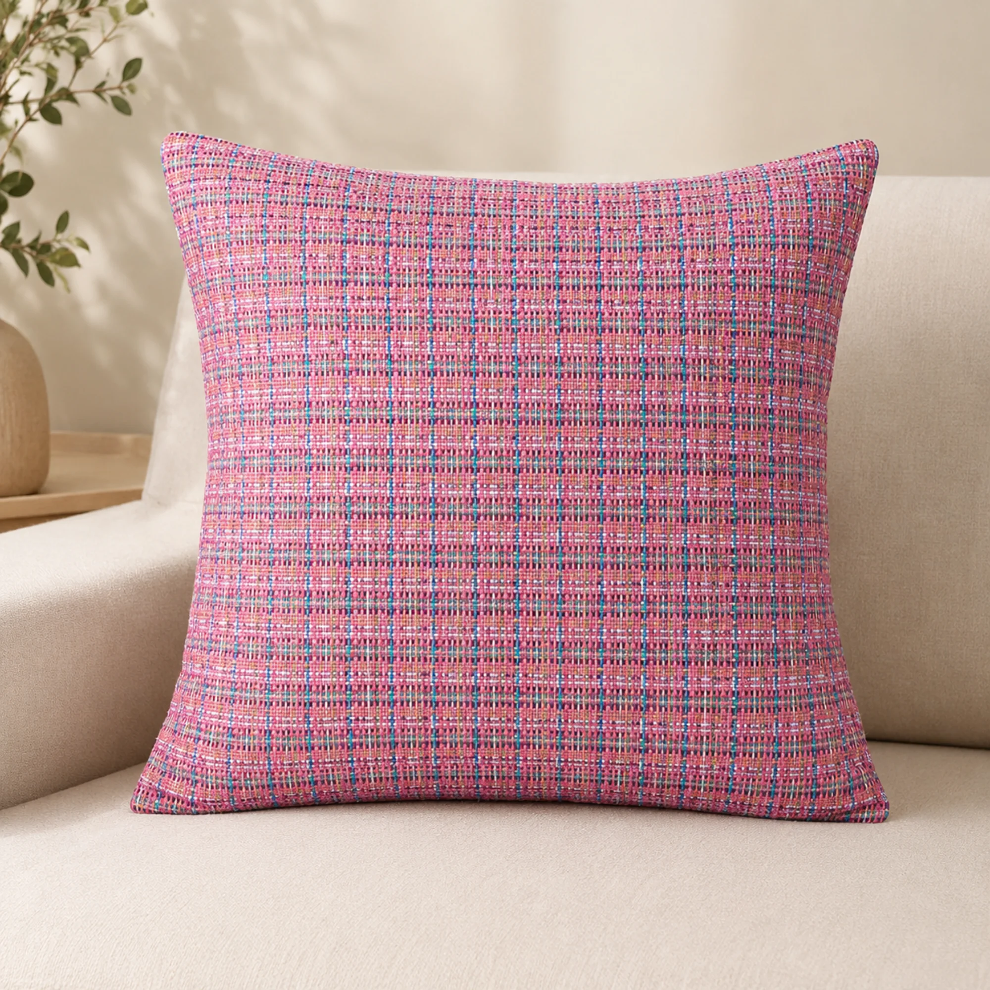 Multicolour Boucle Weave