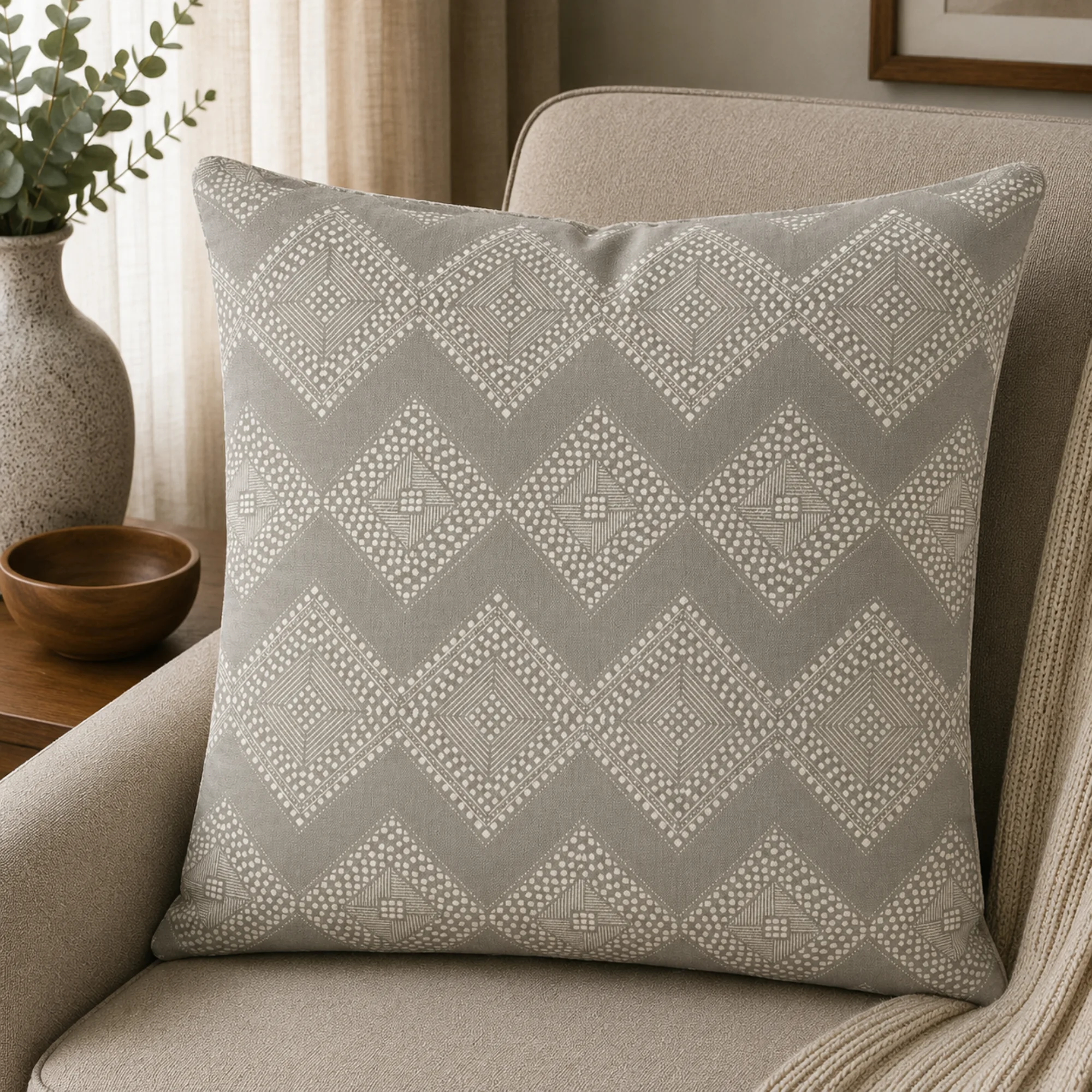 Geometric Diamond Mudcloth